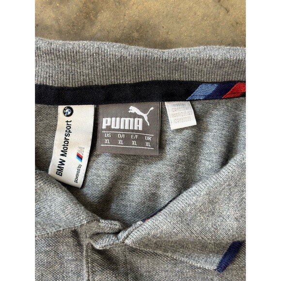 Puma BMW Motorsport Polo Shirt Mens Size XL Casual Grey F1 Formula - Picture 5 of 6